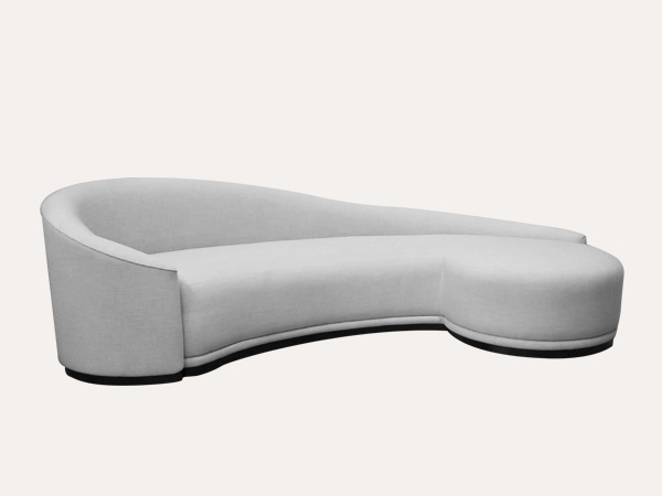 The curved sofa
